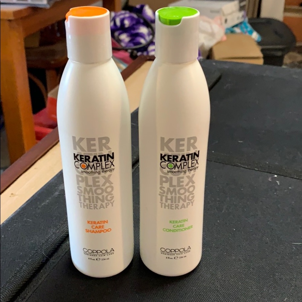 Keratin shampoo and conditioner